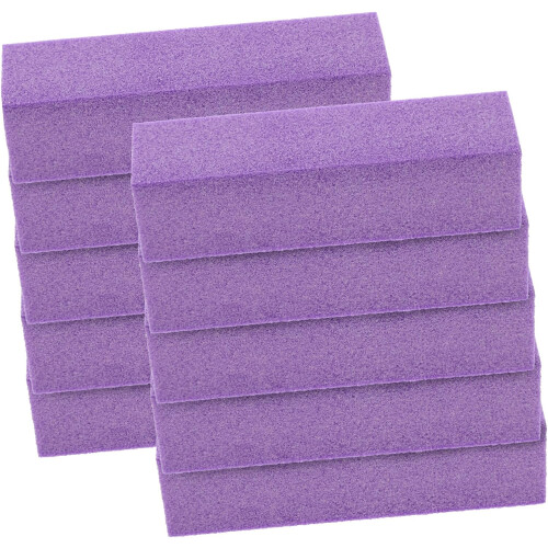 Limes à ongles décoratives et bloc polissoir (lot de 10 pièces)