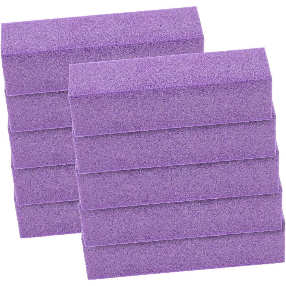 Hkhbjs Purple Decorative Nail Files And Buffer Block Nail File 10Pcs Set