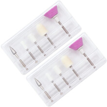 10-teiliges Set mit Schleifköpfen für Nagelpoliermaschinen, Maniküre-Polierer für Acrylnägel
