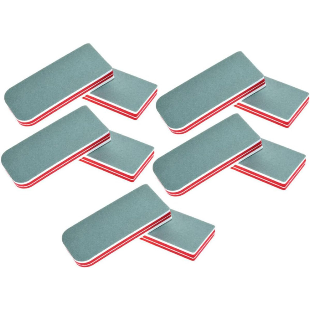 Hkhbjs 10Pcs Double-Sided Nail Buffer Blocks Pedicure File Sponge Polishers Manicure Tools
