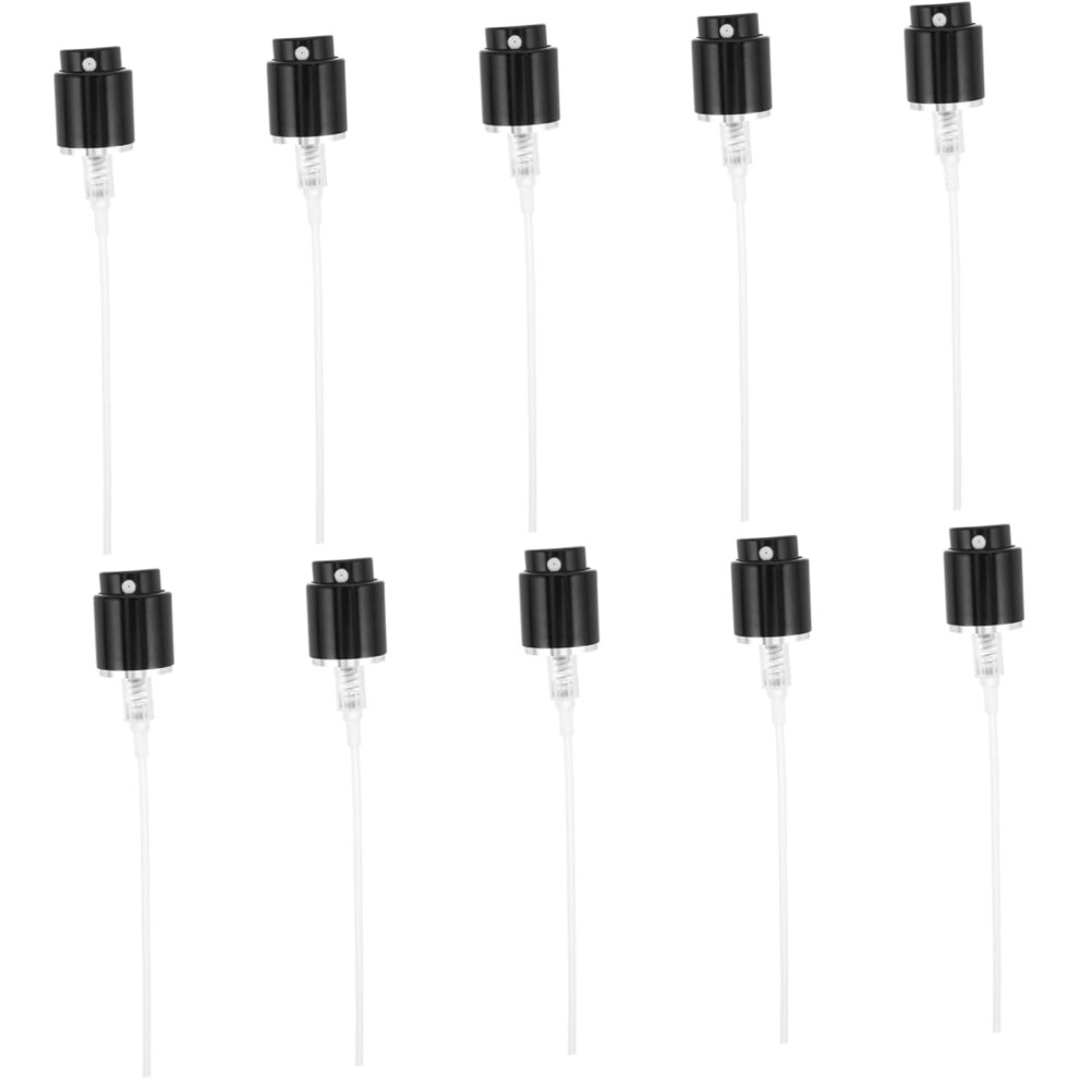Hkhbjs 10Pcs Perfume Spray Pump Nozzles Aluminum Fine Mist Sprayer Replacement Heads