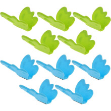 10 Mini-Silikon-Ofenhandschuhe/Topflappen, dekorative Form, strapazierfähig, leicht zu reinigen, komfortables Futter