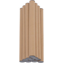 10 Stück Versandhülsen aus Kraftpapier mit schwarzen Kappen, 50 x 5 cm – Versandhülsen für Poster