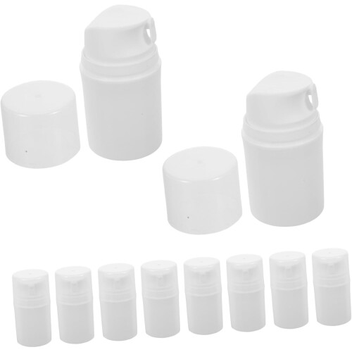 10pcs Refillable Lotion Pump Bottles Vacuum Dispenser