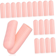 10 par silikonfingerhylser for neglekunst, hagearbeid, skriving og mer, ikke-beskyttende fingerhylser