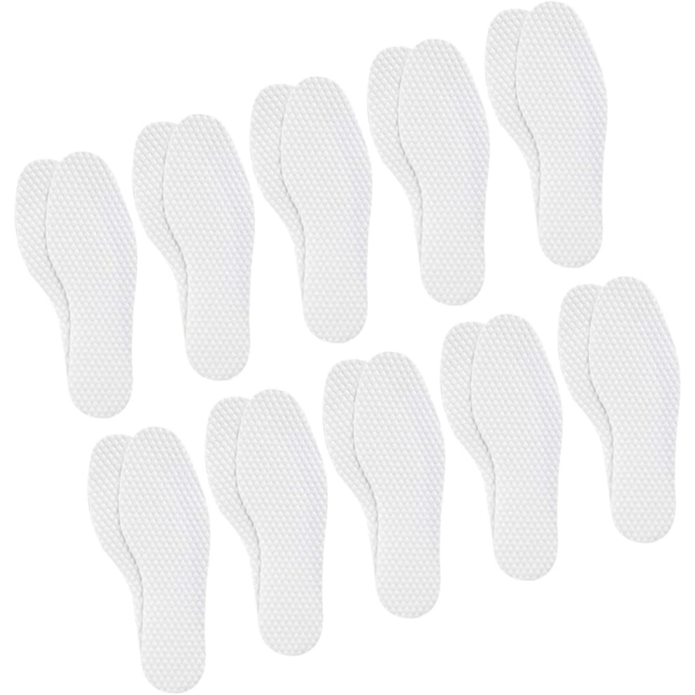Hkhbjs White 10Pairs Odor Breathable Insoles Of Sweat-Absorbing Shoe Pads