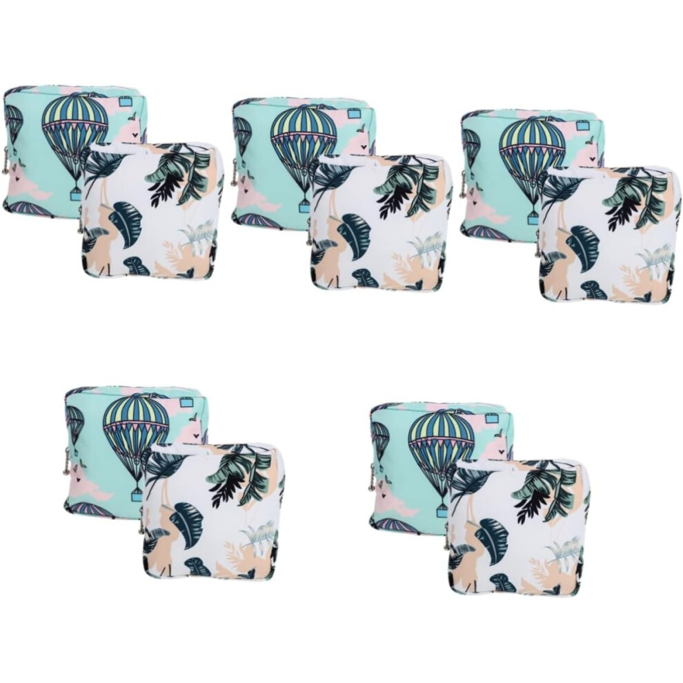 Hkhbjs 10Pcs Reusable Period Bags Women Travel Sanitary Pads Bags Household Period Pouches Travel Accessories