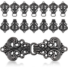 Ensemble de 10 paires de boucles de cheongsam chinoises vintage, petites tailles, Ă motifs tourbillonnants, boutons de couture