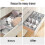 Set organizer per biancheria intima - organizer pieghevole per cassetti da donna 5