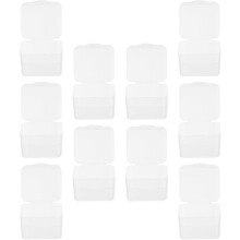 10 Stück Mini-Aufbewahrungsboxen aus Kunststoff, staubdicht, Schmuckorganizer