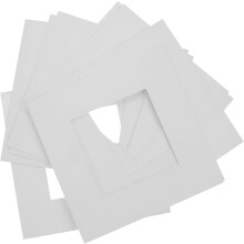 10pcs Square Matting for Picture Frame DIY Photo Backing Board Artwork Frame Mat to Decorate Square Mat