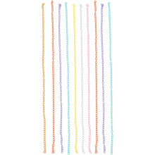 10 maillons de chaîne en plastique de couleurs assorties, accessoires pour la création de bijoux DIY