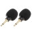 2Pack Black Hands Free Condenser Microphone with Windscreen Sponge Sleeve For Wireless Mike System 3.5mm Mono Plug 3