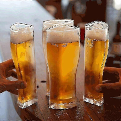 Ensemble de 4 chopes à bière séparables Super Schooner, 4 parties, pour les fêtes 2