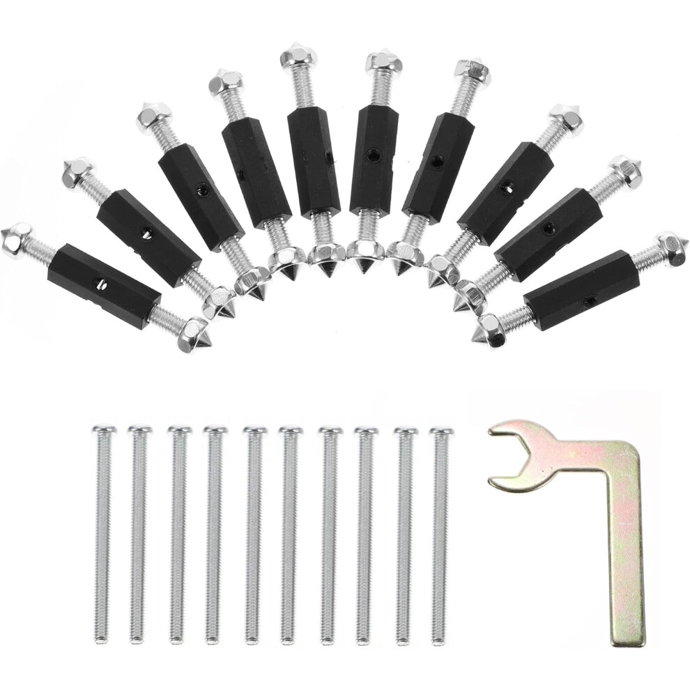 10Pcs 86 Junction Box Repair Cassette Set With Insulated Socket Rods, Screws And Spanner Tool 5455468306969