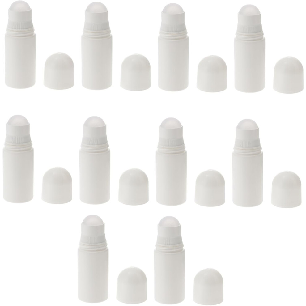 Hkhbjs 10Pcs Plastic Roller Bottles For Essential Oils Aromatherapy Oil Bottle Perfume Leak Reusable Roller