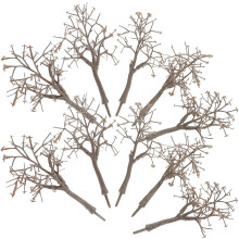 10 faux troncs d'arbres pour loisirs créatifs, arbres artificiels pour la réalisation de décors ferroviaires et de paysages miniatures.