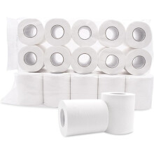 4-lagiges Toilettenpapier aus Zellstoff, 100 g, kleine Rollen (10 Stück) für Hotel- und Heimbäder