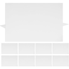 Kartonpapier mit glänzender Oberfläche, 10 Blatt, A4-Format, Metallic-Silber, 250 g/m², Spiegelglanz, für Bastelarbeiten