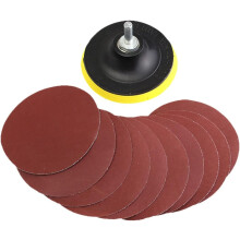 10-teiliges Set aus Maschen-Schleifpapier, Schleifstangen und Polierschleifpapier für den Heimgebrauch, rundes Schleifset