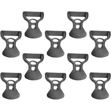 10 Stück winddichte Kunststoff-Seilschnallen für Campingzelte, verstellbare Seilspanner für Outdoor-Zelte
