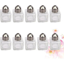 10er-Pack Ölbehälter, Küchenutensilien, Aufbewahrungsflaschen aus Glas, viereckige Form, hält Saucen frisch, Mini-Gewürzbehälter