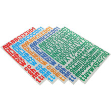 10 Stück wasserfeste Vinyl-Alphabet-Zahlenaufkleber, kleine Buchstabenaufkleber