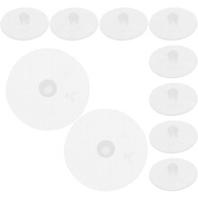 Lot de 10 joints de soupape d'échappement pour cuiseur à riz, en silicone blanc, pour une cuisson sûre et compatible.