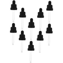 10sets Essential Oil Bottle Dropper Cap Plastic Pressure Ring for Cosmetic Liquid Containers