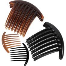 10 Acryl-Haarkämme mit 7 Zinken, klassisches Design, handliche Größe, ideal für unterwegs, tägliches Haaraccessoire
