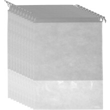 10 graue, vliesstofffarbene Schuhaufbewahrungsbeutel mit Kordelzug, 270 x 360 mm, tragbare Schuh-Organizer-Beutel