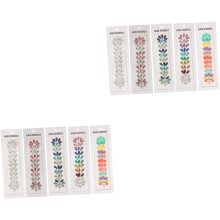 10 Blatt Glitzer-Gesichtsaufkleber für Halloween-Partys und Rave-Accessoires