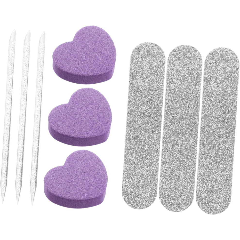 Hkhbjs 10Sets Manicure Kit Nail Care Tool Set Fingernail Toenail Shaping Files Buffer For Home Travel