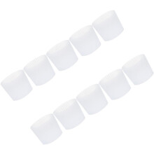 10 fundas protectoras de silicona antideslizantes para vasos de agua, resistentes al calor y a los impactos.