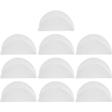 Lot de 10 tapis de cuisson vapeur en silicone respirants, ronds, antiadhésifs, résistants à la chaleur et réutilisables.
