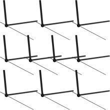 DIY-Uhrzeiger-Set, Ersatz für Wanduhren, 10 Sets schwarze Aluminium-Ersatzzeiger