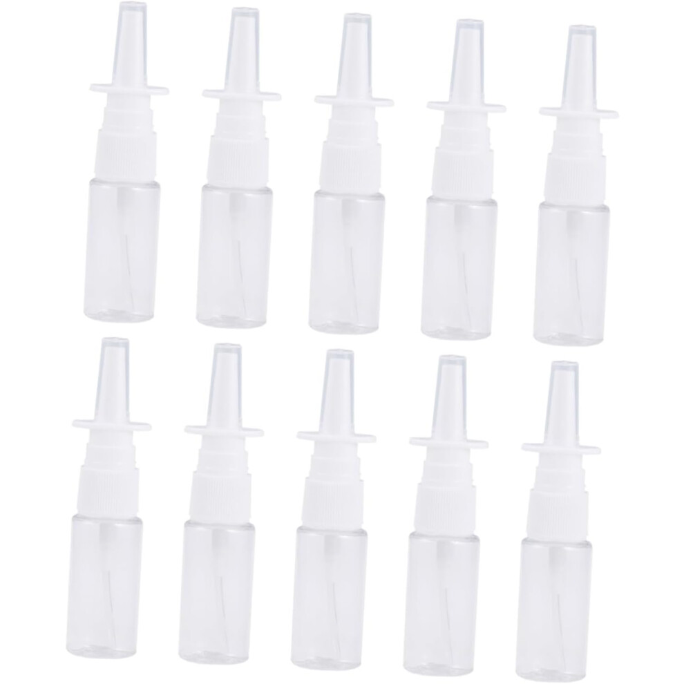 Hkhbjs 10Pcs Flat-Shouldered Bottle Nasal Spray Bottle Empty Sprayer For Fine Mist Spray