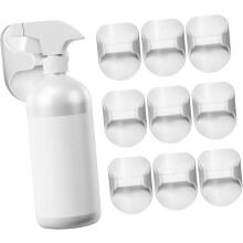10 pezzi di supporti per flaconi spray senza foratura, ganci adesivi resistenti, appendini autoadesivi per bombolette spray