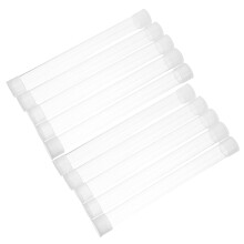 10 Stück große Thermometer-Schutzhüllen, 15 x 150 mm, flache Aufbewahrungsbox aus Hartplastik
