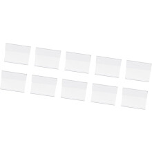 10 stk. prislappholder til supermarked, for butikk, etikettholder for varer, hylleprisetikett