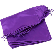 10 Satin-Verpackungsbeutel mit Kordelzug für Perücken, praktisch zum Transportieren und Aufbewahren von Haarverlängerungen