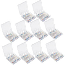 10 pezzi Scatola porta unghie finte professionale per manicure Organizzatore per punte per unghie Porta punte per unghie Scatola finta