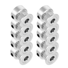 10 Stück Aluminium-3D-Drucker-Zahnriemenscheiben GT2-Synchronräder mit 6 mm Riemenbreite