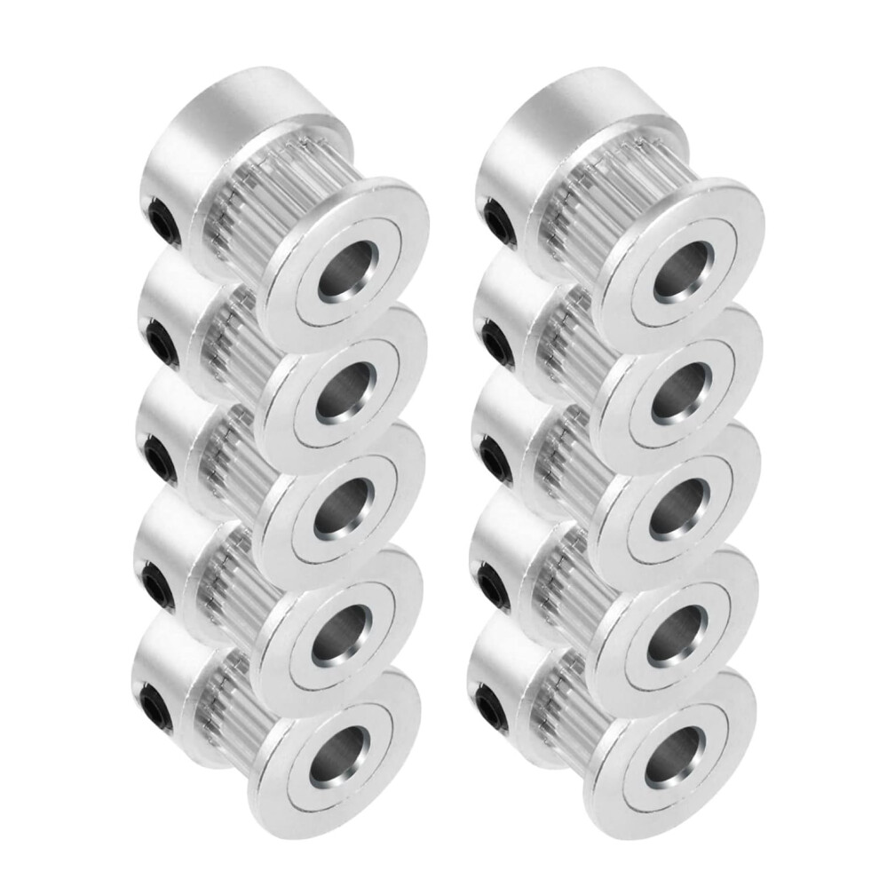 10 Pcs Aluminum 3D Printer Timing Belt Pulleys Gt2 Synchronous Wheels With 6Mm Belt Width 5455468313653