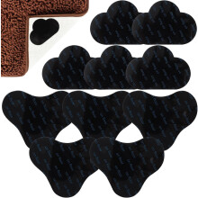 10 Stück Teppich-Antirutschpads für Hartholzböden und Fliesen, rutschfestes PU-Material