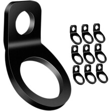 10 Stück schwarze Edelstahl-O-Ring-Zurrankerhaken, Hochleistungs-Zurrankerhaken