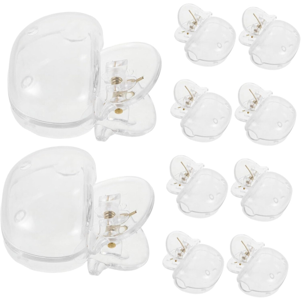 Hkhbjs 10Pcs Portable Toothbrush Storage Box Travel Toothbrush Head Covers Plastic Protective Clips