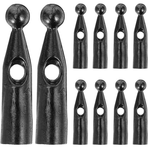 10Pcs Metal Replacement Umbrella Tail Beads 17X3Mm