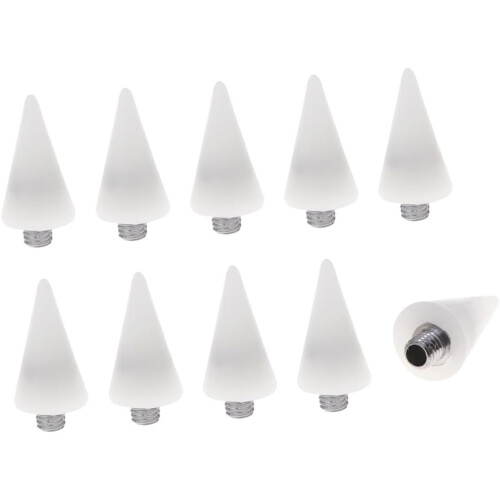 Lot de 10 stylos à pointe double pour manucure à points.