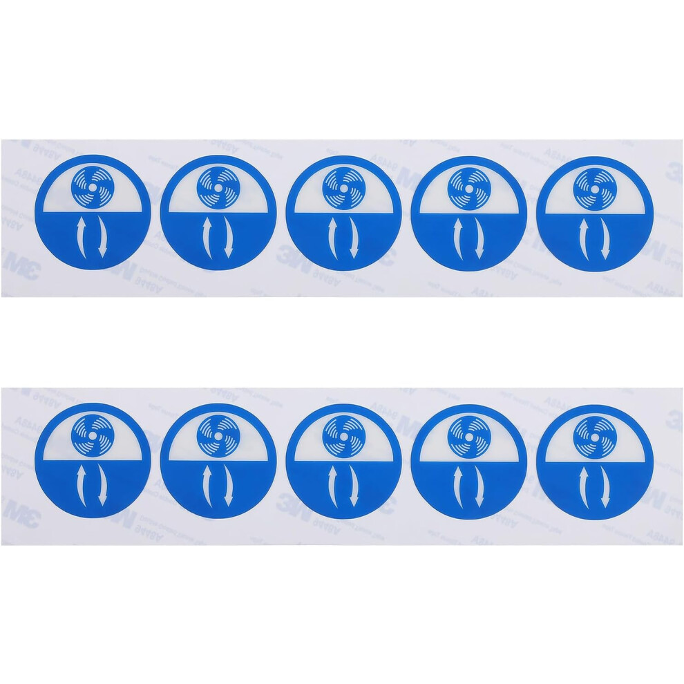 10Pcs Equipment Vent Warning Decals Safety Stickers Caution Decal Indicating Direction 5455468296628